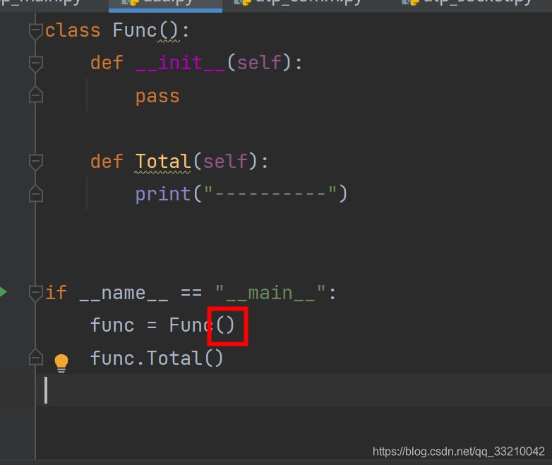 TypeError- Total() missing 1 required positional argument- ‘self‘