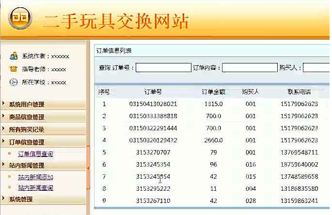 基于ssm的二手玩具交换网站