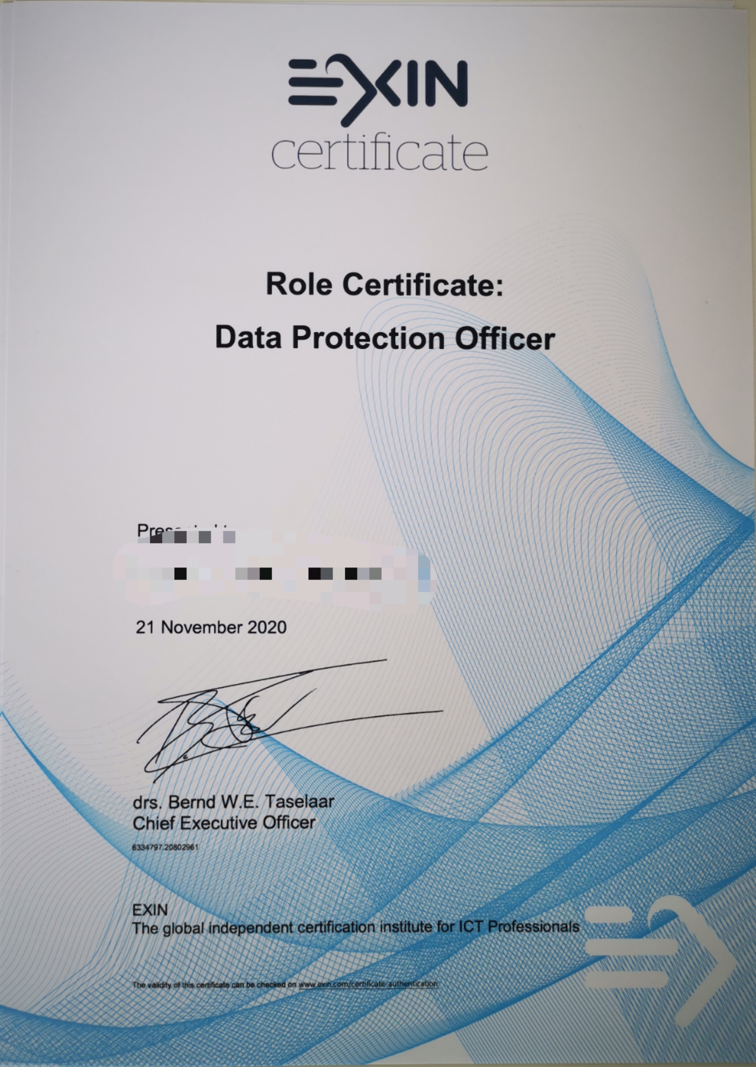 dpo数据保护官证书样例67676767676767适合人群组织内