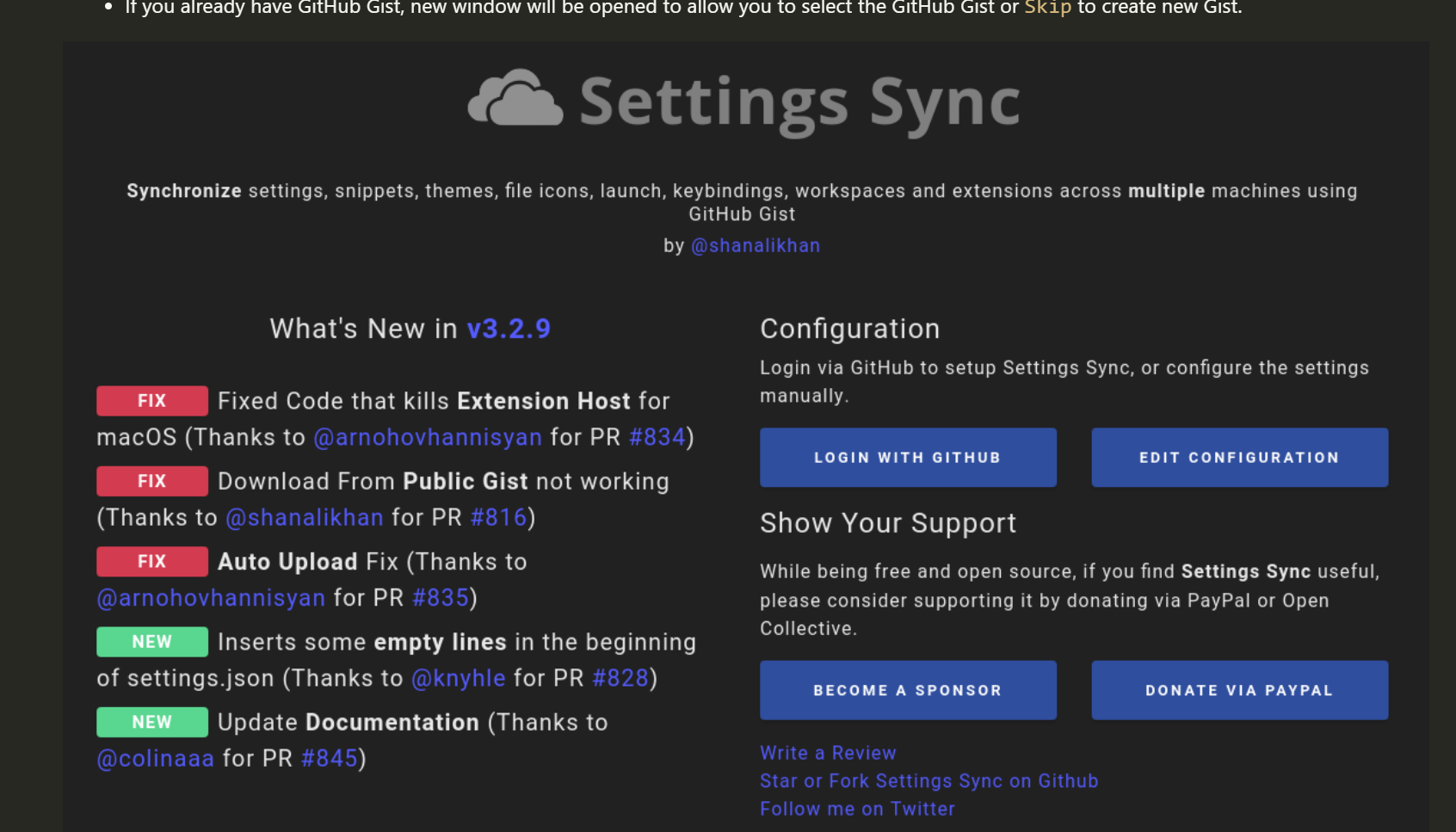 vscode插件之同步配置_vacode launch如何配置代码同步-csdn博客