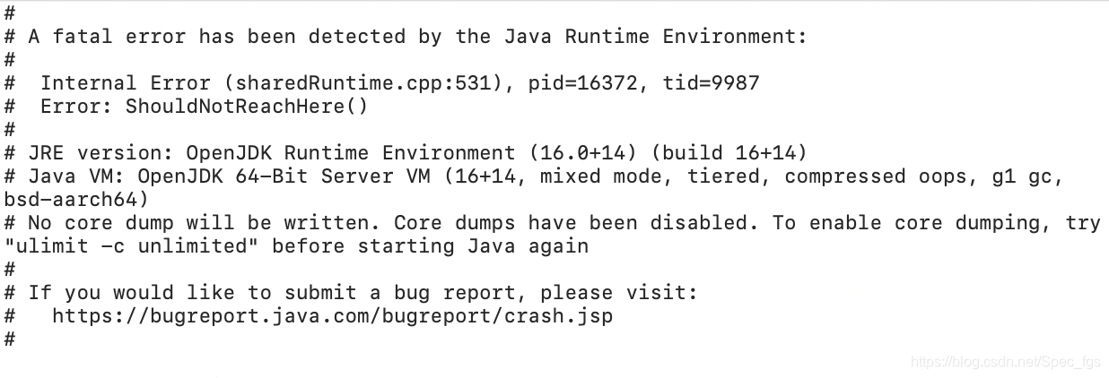 mac 升级后(11.4)使用Java命令或依赖的Java应用报错:A fatal error has been detected by ...