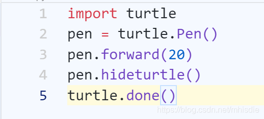 Python下:turtle模块_hideturtle_别龙马的别的博客-CSDN博客