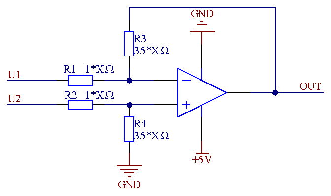 35倍差分放大电路