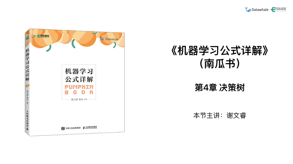 谢文睿西瓜书南瓜书吃瓜系列5决策树