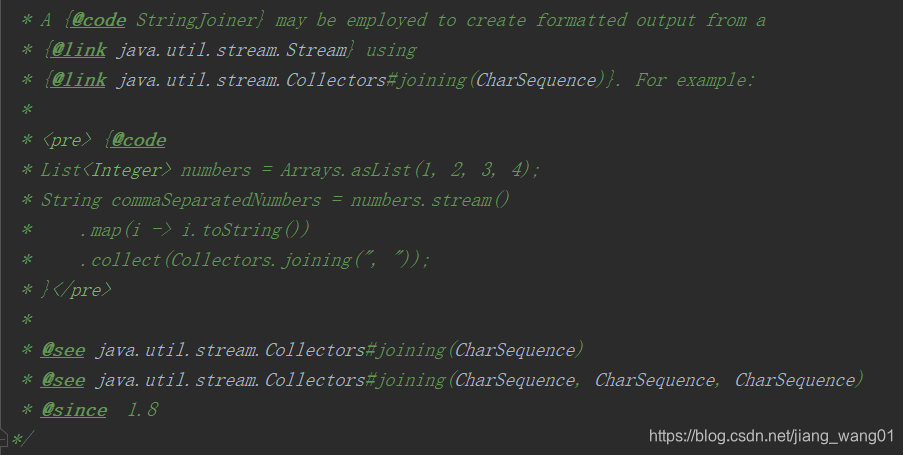 拼接字符串StringJoiner介绍-CSDN博客