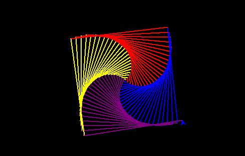 Python绘图实例28：多彩四边形绘制_列表+for循环 绘制彩色的正四边形-CSDN博客