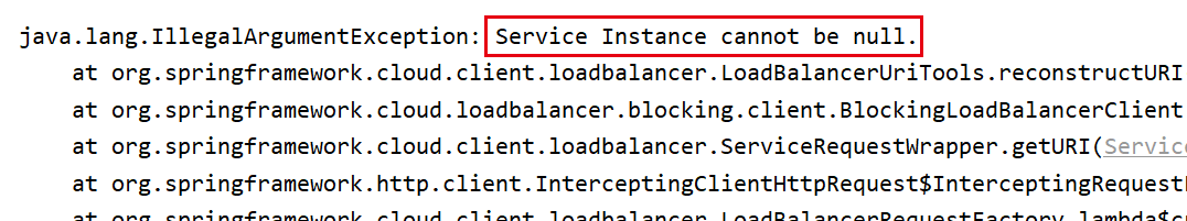SpringCloud项目练习出错日志_service instance cannot be null-CSDN博客