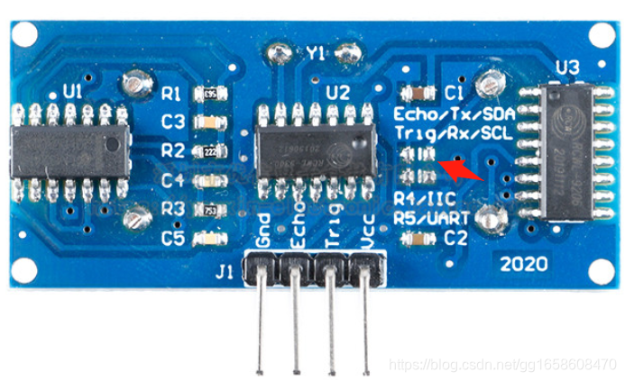 HC-SR04（2020版本）背面