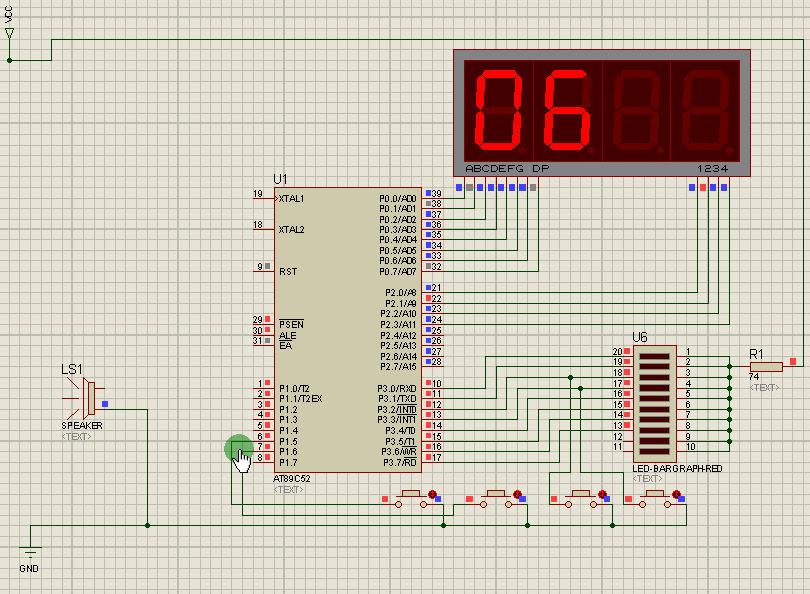 2021-06-20 51单片机基于STC89C52RC的简易秒表的设计与实现(外部中断1和2)