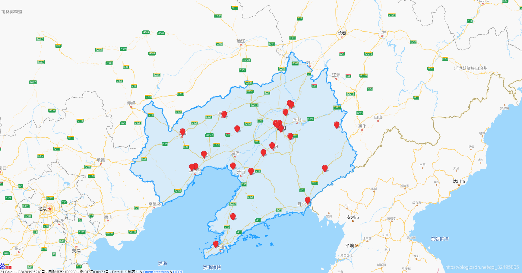 百度地图 实现 热力图