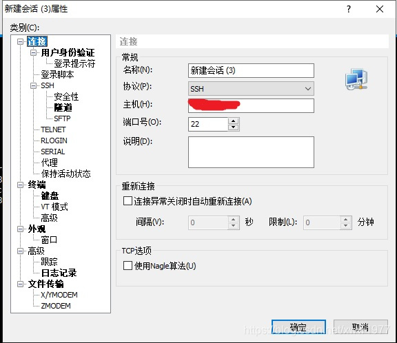 新建云主机登录会话