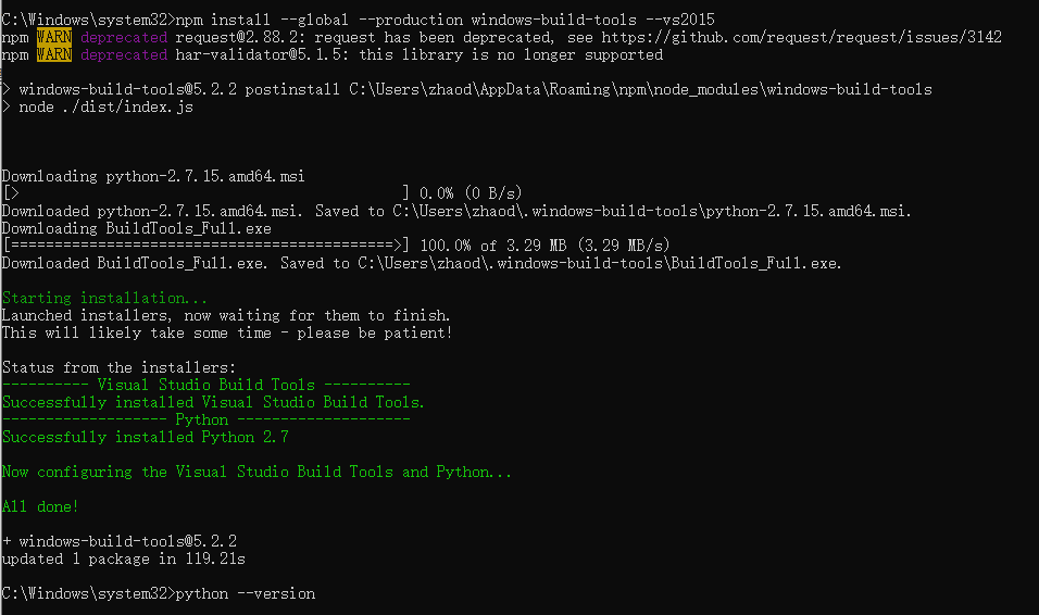 Nodejs Supertest Testing Bottleneck Why Your Built-in Tester Freezes After One File - npm install windows-build-tools  Stuck at Still waiting for installer