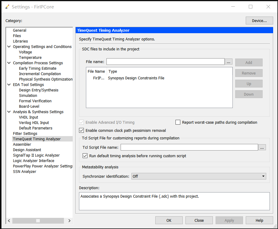 TimeQuest Timing Analyzer简单使用-CSDN博客