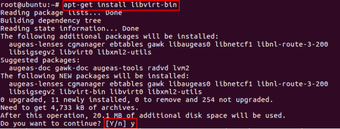 图7 libvirt-bin的apt-get安装