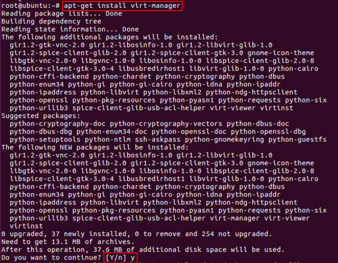 图9 virt-manager的apt-get安装