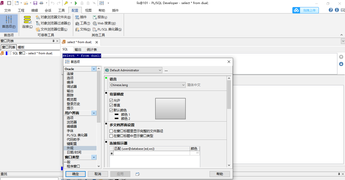 PL/SQL Developer 13.0设置中文