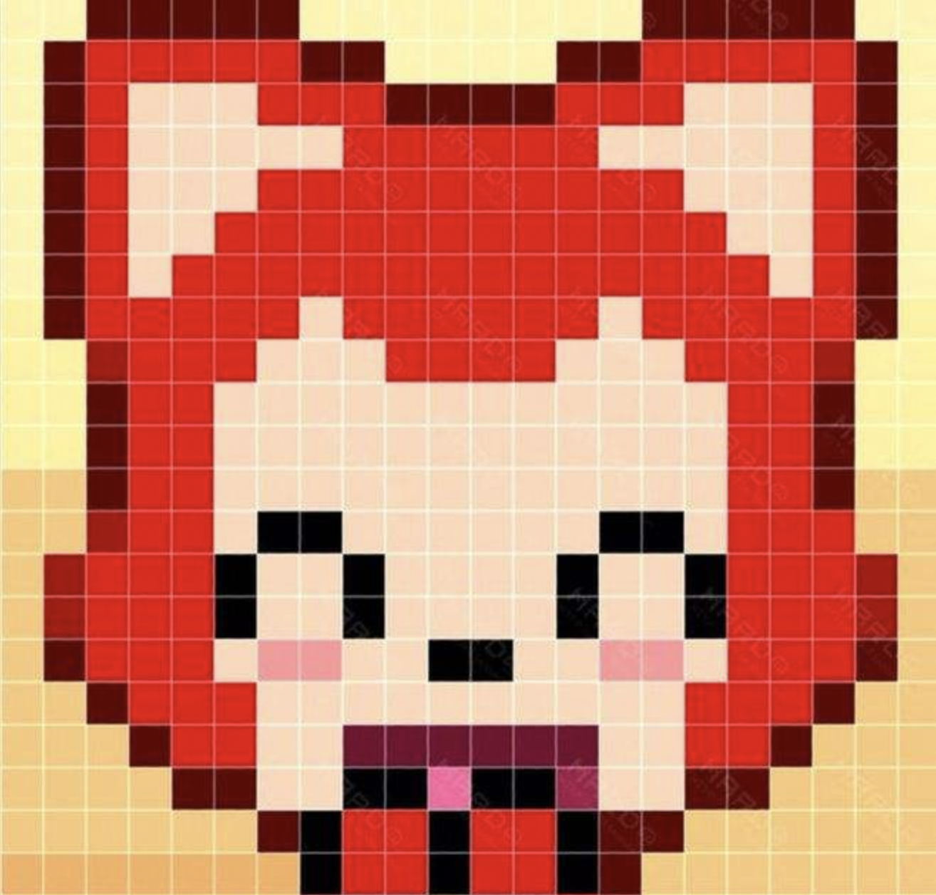 图像都是由像素(pixel)构成的,每个像素对应一个颜色值,如下图这些小