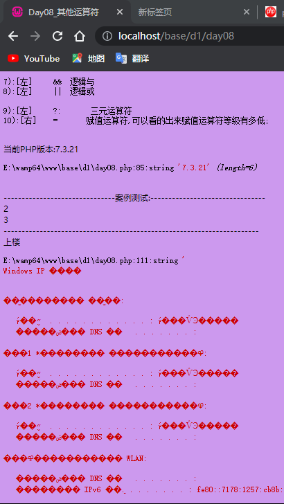 php执行cmd命令后页面输出引发的乱码