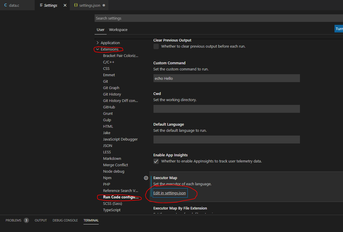 Vs code 使用code runner在终端bash跑显示No such file or directory 路径 斜杠_vscode终端 ...