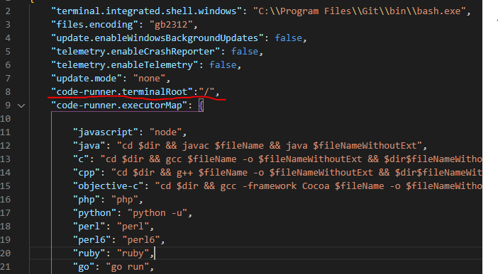 Vs code 使用code runner在终端bash跑显示No such file or directory 路径 斜杠_vscode终端 ...