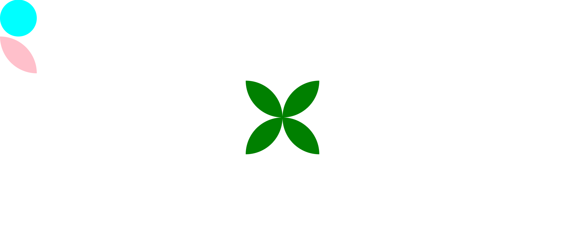 css3教程3-边框圆角:四叶草