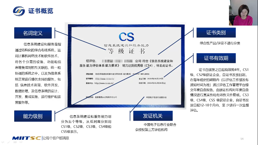 由工信赛诚经验丰富的资深咨询师在线讲解,主要围绕【cs资质先办理 后