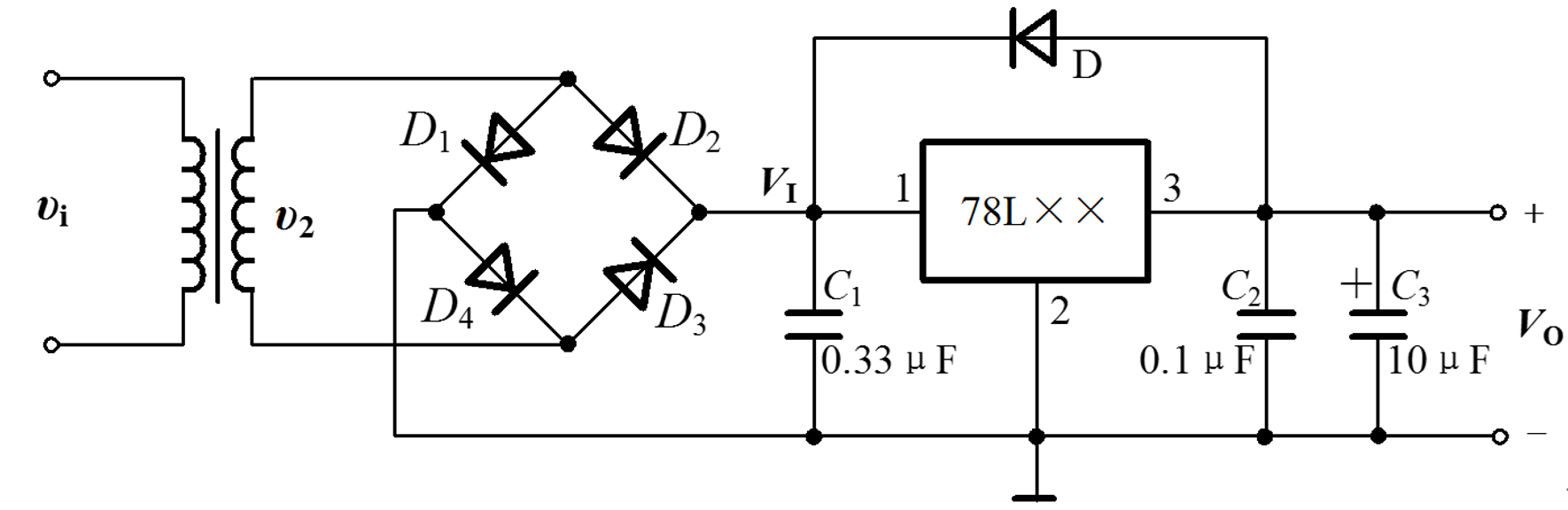 三端线性稳压器工作原理与典型应用电路分析——78xx与lm317