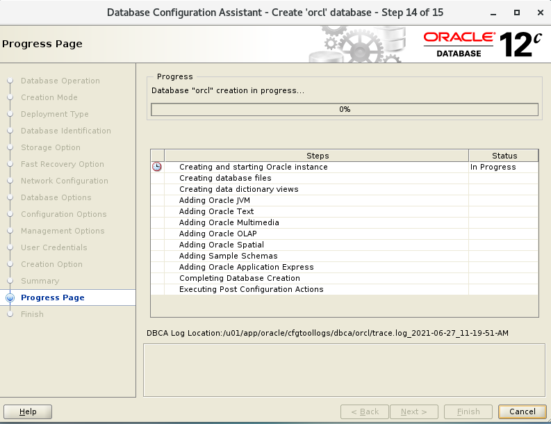 Linux7/Redhat7/Centos7 安装Oracle 12C_监听配置及DBCA安装数据库_05