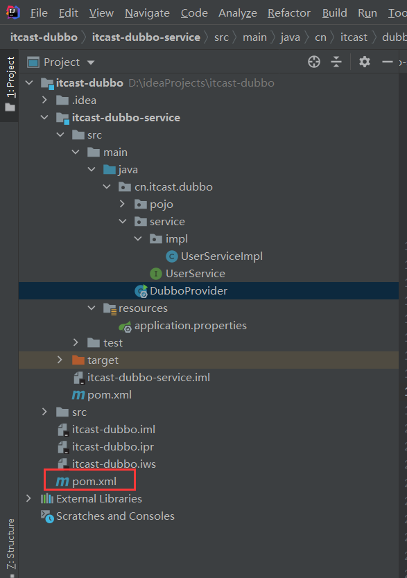 springboot+duboo Initialization of bean failed； nested exception is