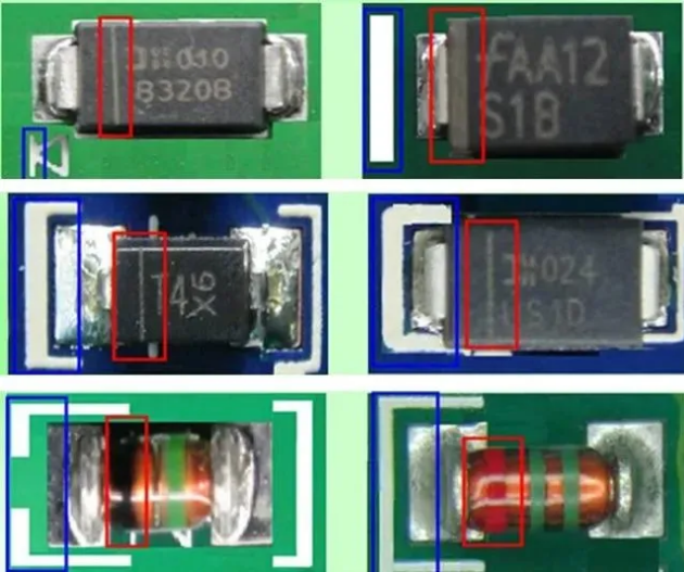 ▲ 图2.5.1.表贴的二极管带有极性