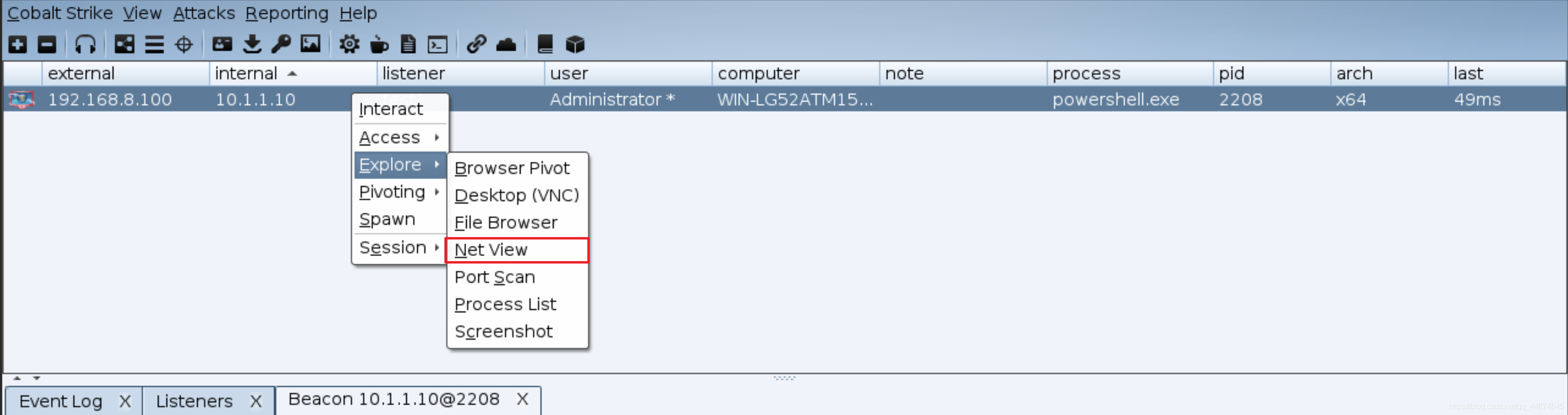 渗透测试笔记 之 内网渗透 Cobalt Strike用户驱动攻击 8j的博客 Csdn博客 渗透测试笔记 之 内网渗透 Cobalt Strike用户驱动攻击 8j的博客 Csdn博客