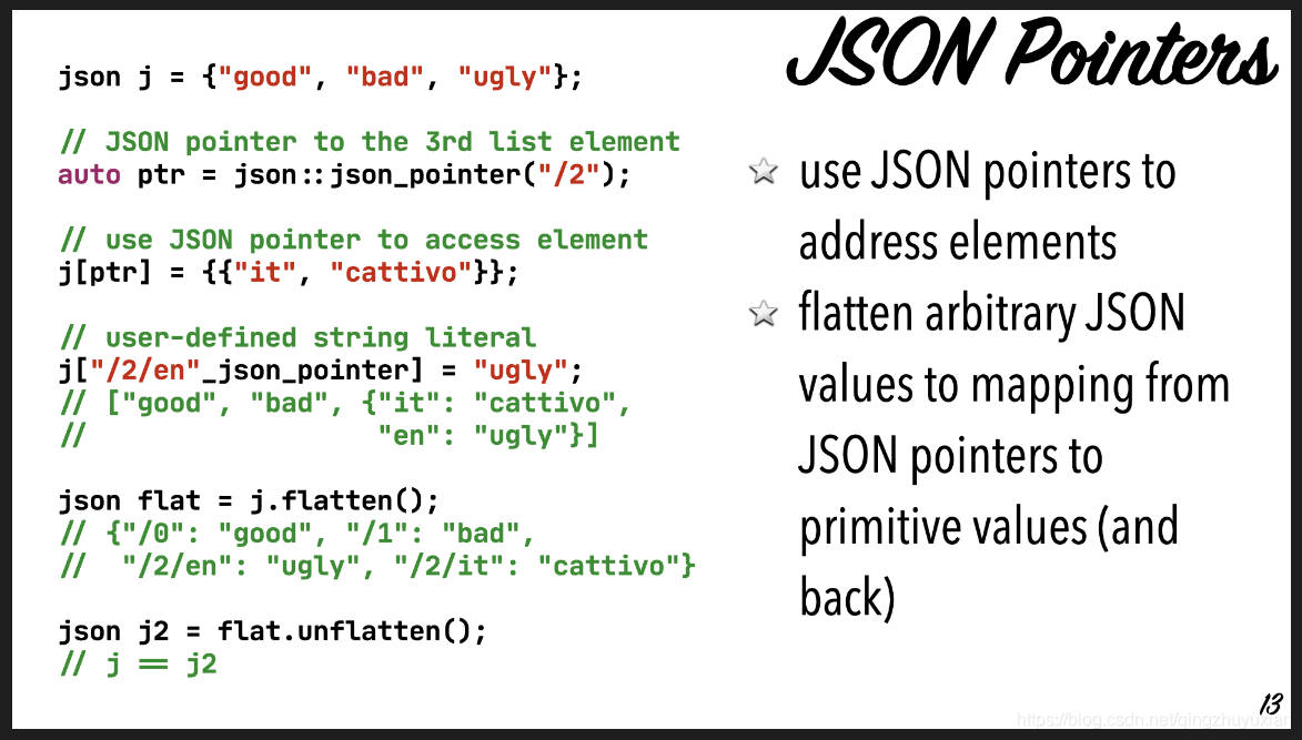 【nlohmann / json】nlohmann / json 官方使用PPT_nlohmann官方-CSDN博客