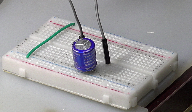 2,对放电完电容充电