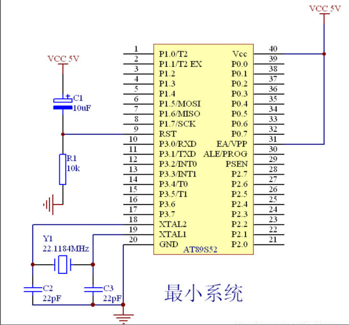 画出单片机引脚图图片