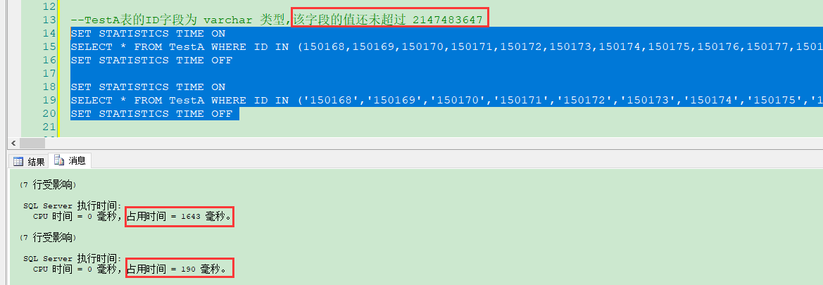 SQL Server IN statement query corresponding field type - Programmer Sought