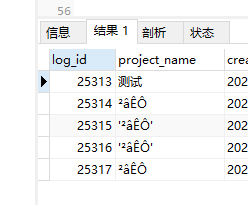 图中的乱码字符是我在log4j.properties中直接写中文测试二字的结果