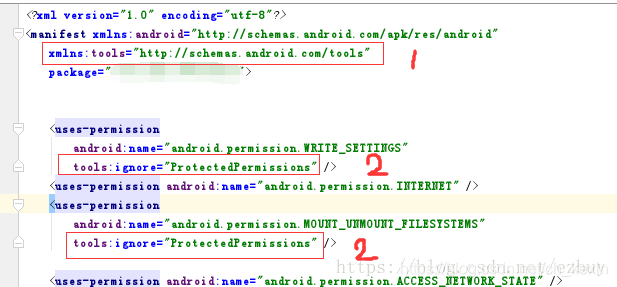 android.permission.MOUNT_UNMOUNT_FILESYSTEMS添加权限报错