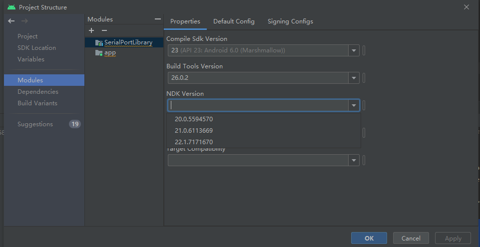 android studio install android ndk