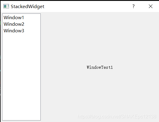 QStackedWidget
