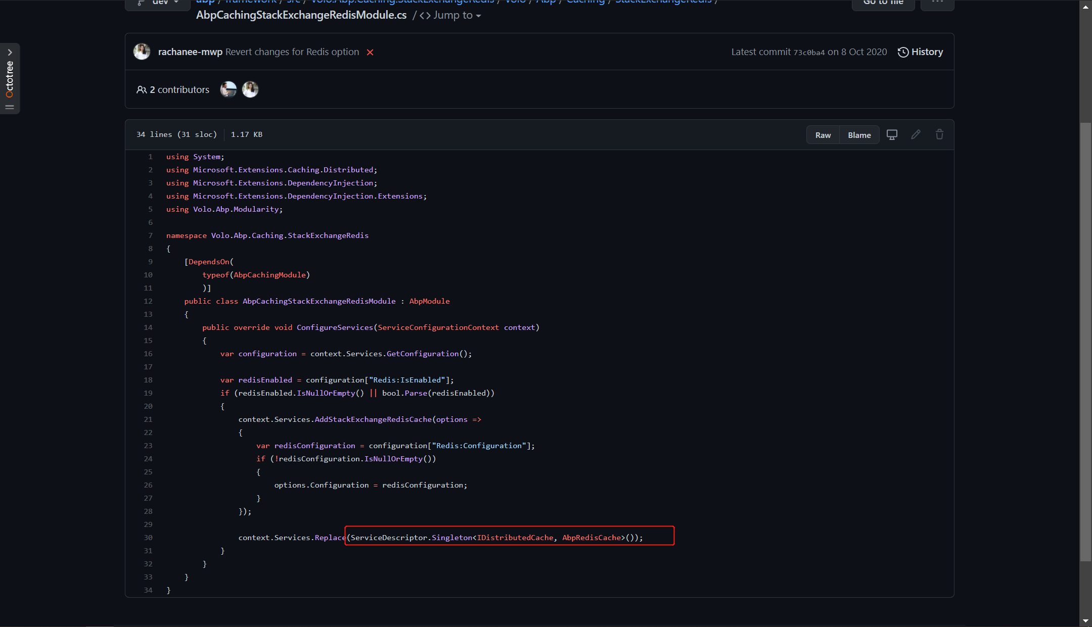 REDIS Cache module for ABP source analysis - Programmer Sought
