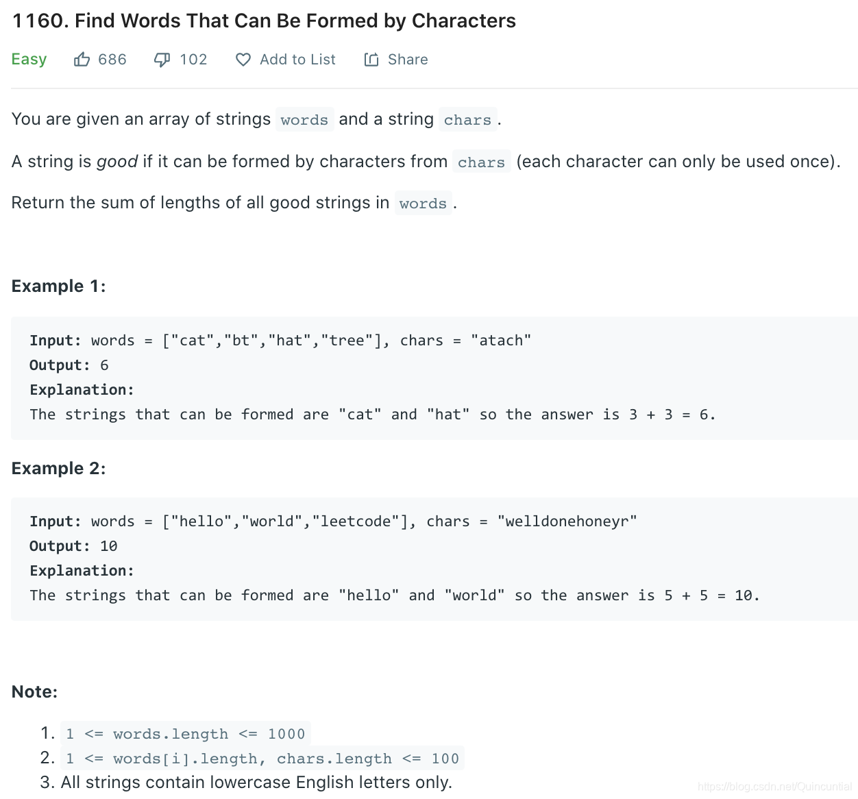 Find Words That Can Be Formed by Characters