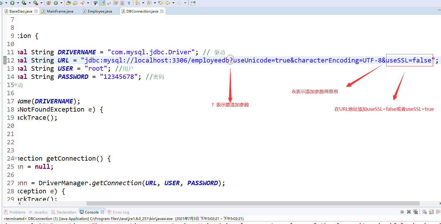 【JDBC】JDBC连接mySQL数据库常见错误_for compliance with existing applications not ...