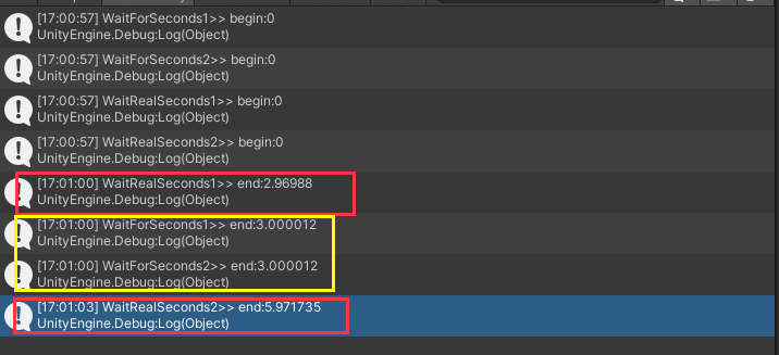 WaitForSeconds 和 WaitForSecondsRealtime 一探究竟