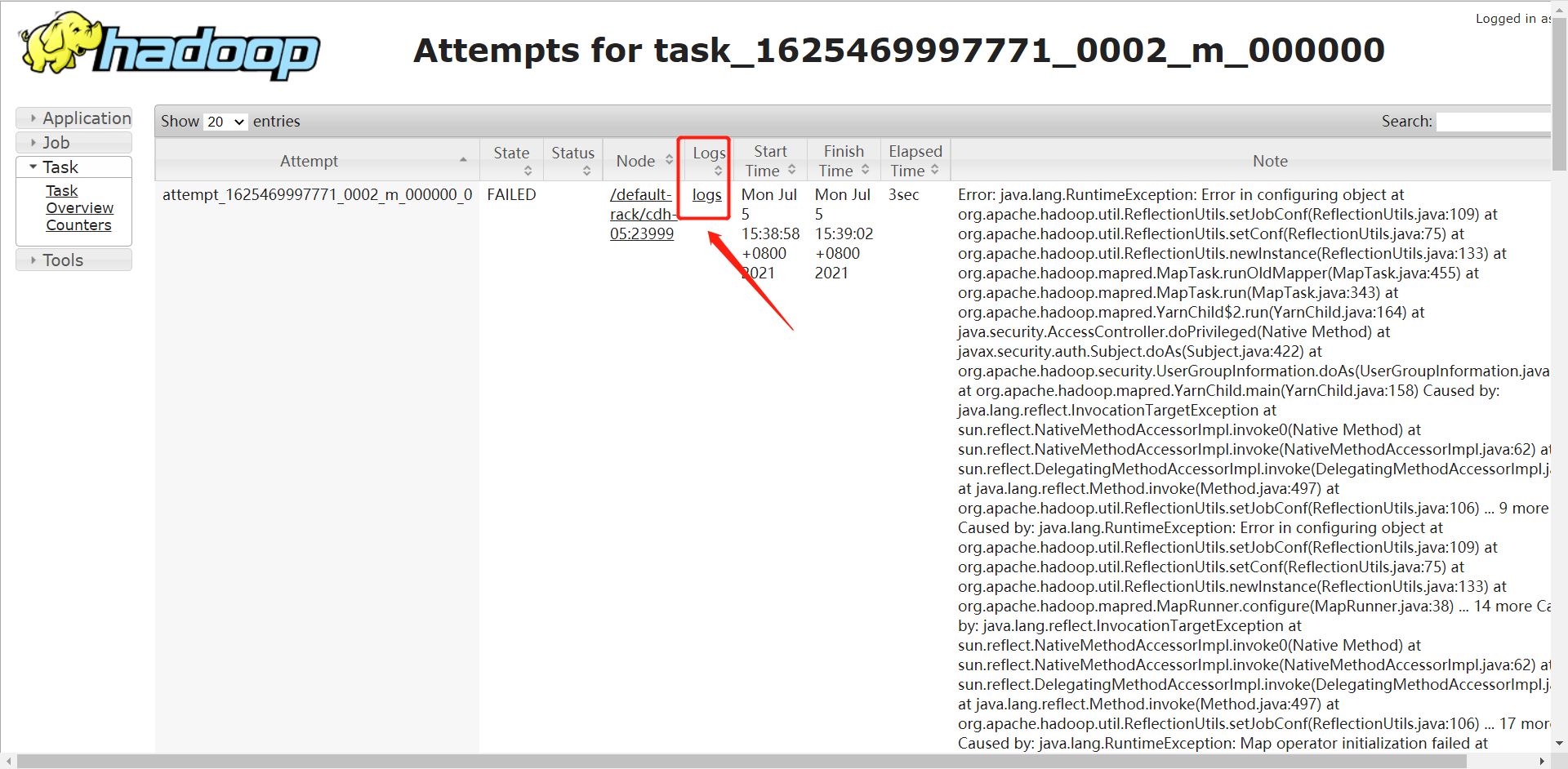 Hive mapreduce job报错解决_total mapreduce cpu time spent 0 msecCSDN博客
