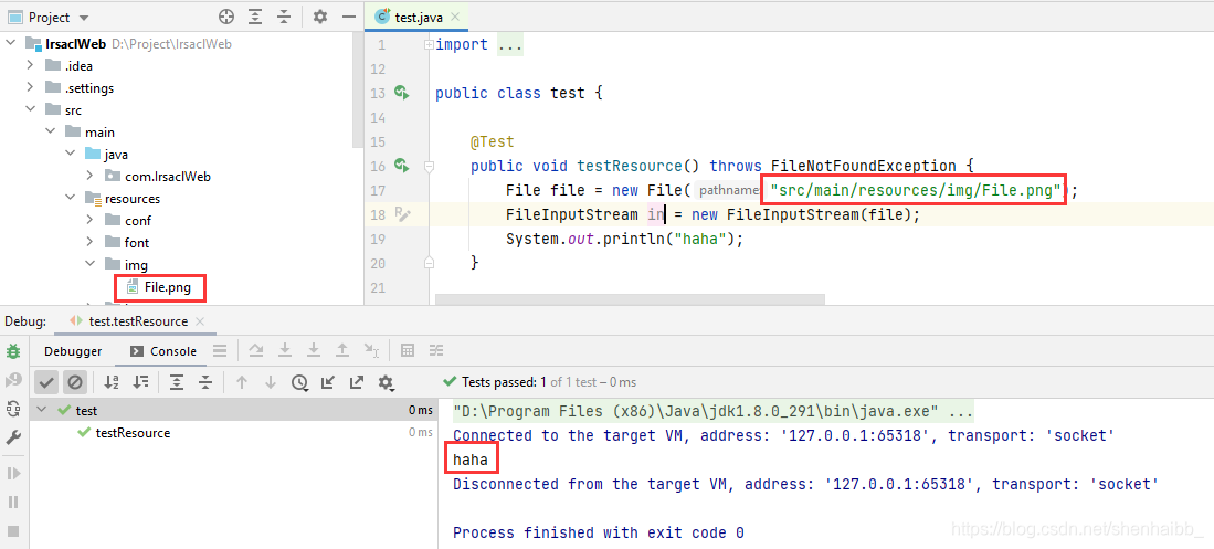 java获取resources文件夹内的文件以及File file = new File(“/src/main/resources/img ...