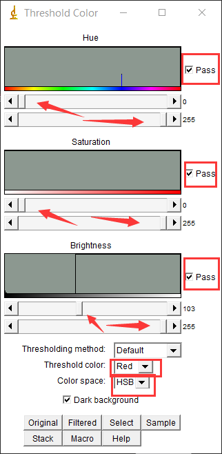 imagej color threshold
