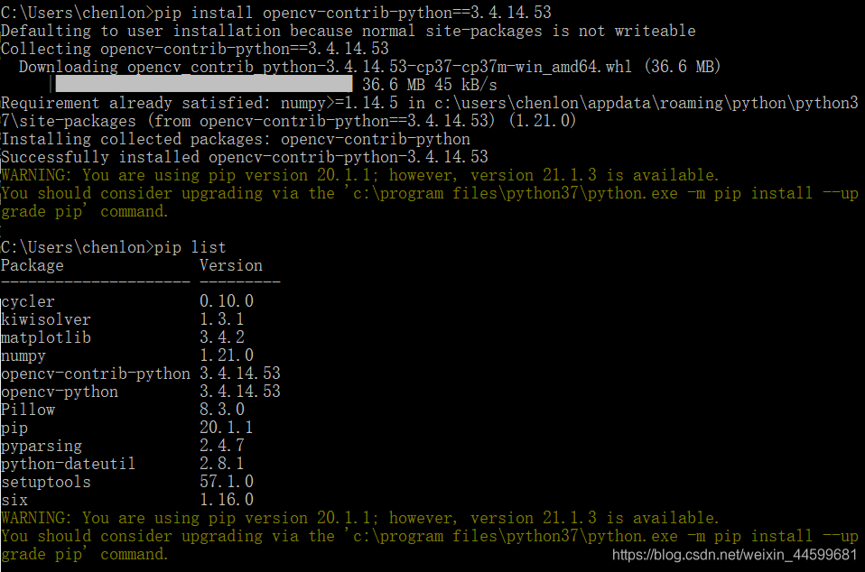 【OpenCV】Python的Opencv环境配置(可自选对应版本)_opencv与python版本对应-CSDN博客