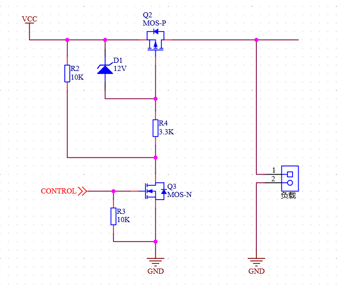 pmos做固态继电器,pmos做高侧双向开关电路,pmos防电流倒灌电路,pmos