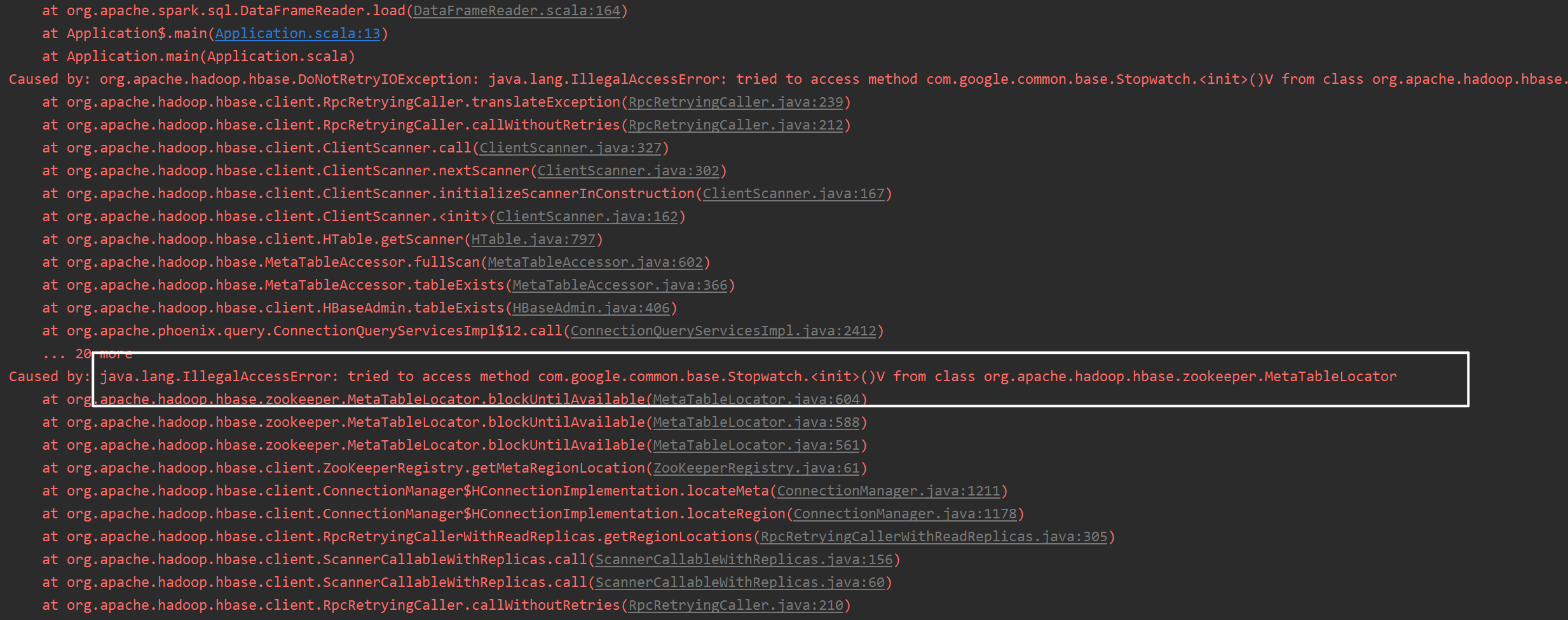 from class org.apache.hadoop.hbase
