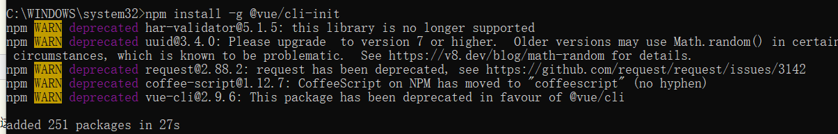 卸载vue-cli版本2，安装版本3，报错command failed npm ERR! command C:\WINDOWS\system32\cmd.exe /d /s /c node-gyp r